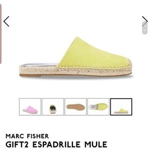 New Marc Fisher gift2 leather espadrilles